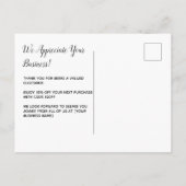 Roze Paarse Tropische Dank U Logo Zakelijk Briefkaart (Achterkant)