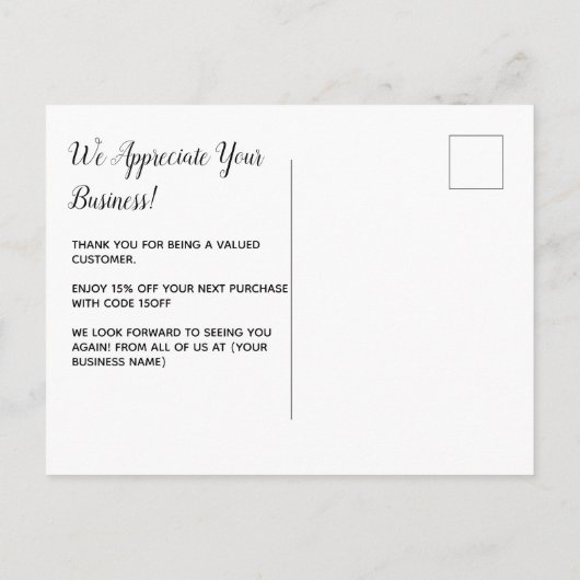 Roze Paarse Tropische Dank U Logo Zakelijk Briefkaart (Achterkant)