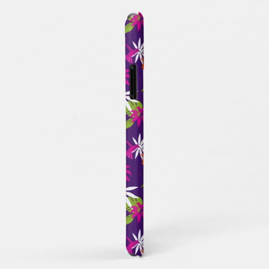 Roze Paarse Tropische Hummingbird gevild Case-Mate iPhone Case (Achterkant/rechts)