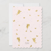 Roze Paarse tuin, vaardig bos Invitat Kaart (Achterkant)