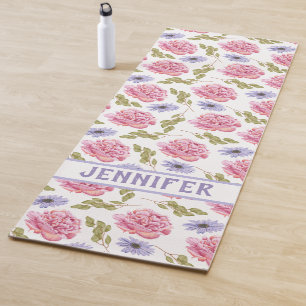 Roze Paarse tuin Yogamat