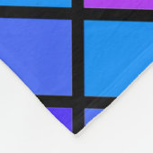 Roze Paarse Turquoise Mosiac Fleece Deken (Hoek)