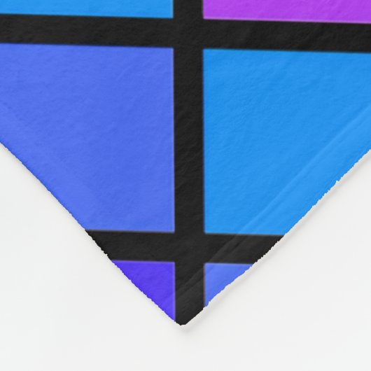 Roze Paarse Turquoise Mosiac Fleece Deken (Hoek)