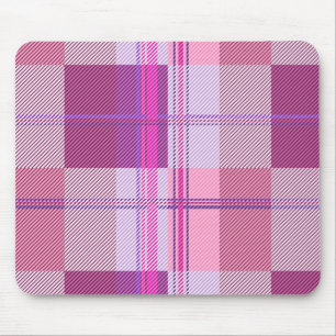 Roze Paarse Twill Geruite Muismat Bureaumat