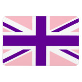 Roze Paarse UniJack Magneet (Horizontaal)