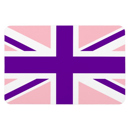 Roze Paarse UniJack Magneet (Horizontaal)