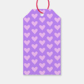 Roze - Paarse Valentijnsdag Cadeaulabel (Achterkant)