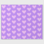 Roze - Paarse Valentijnsdag Cadeaupapier (Vlak)