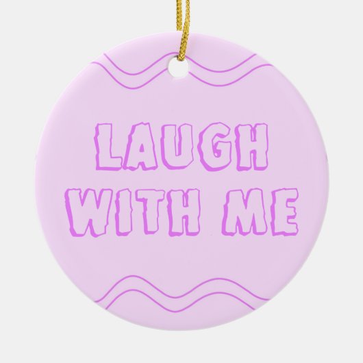 Roze - Paarse Valentijnsdag Keramisch Ornament (Voorkant)