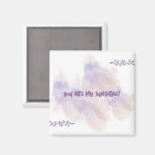 Roze - Paarse Valentijnsdag Magneet (Voorkant / Achterkant)