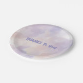 Roze - Paarse Valentijnsdag Papieren Bordje (Gekanteld)