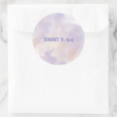 Roze - Paarse Valentijnsdag Ronde Sticker (Tas)