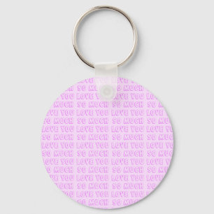 Roze - Paarse Valentijnsdag Sleutelhanger