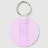 Roze - Paarse Valentijnsdag Sleutelhanger (Achterkant)