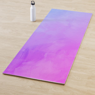 Roze Paarse Venetiaanse Abstracte Waterverf Yogamat