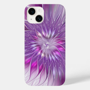 Roze Paarse ventilatorpassie Abstract fractal Art Case-Mate iPhone 14 Hoesje