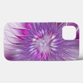 Roze Paarse ventilatorpassie Abstract fractal Art Case-Mate iPhone Case (Achterkant (horizontaal))