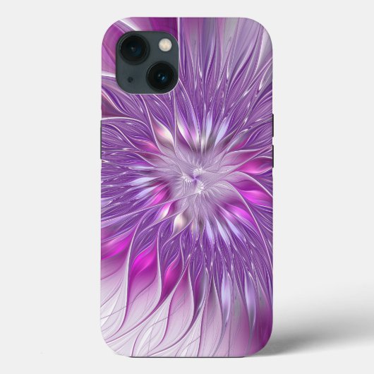 Roze Paarse ventilatorpassie Abstract fractal Art Case-Mate iPhone Case (Achterkant)