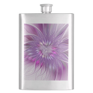Roze Paarse ventilatorpassie Abstract fractal Art Flacon