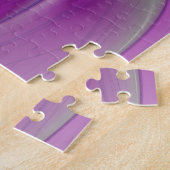 Roze Paarse ventilatorpassie Abstract fractal Art Legpuzzel (Zijkant)