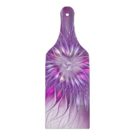 Roze Paarse ventilatorpassie Abstract fractal Art Snijplank