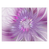 Roze Paarse ventilatorpassie Abstract fractal Art Tafelkleed (Voorkant (Horizontaal))