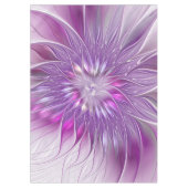 Roze Paarse ventilatorpassie Abstract fractal Art Tafelkleed (Voorkant)