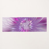Roze Paarse ventilatorpassie Abstract fractal Art Yogamat (Achterkant (horizontaal))