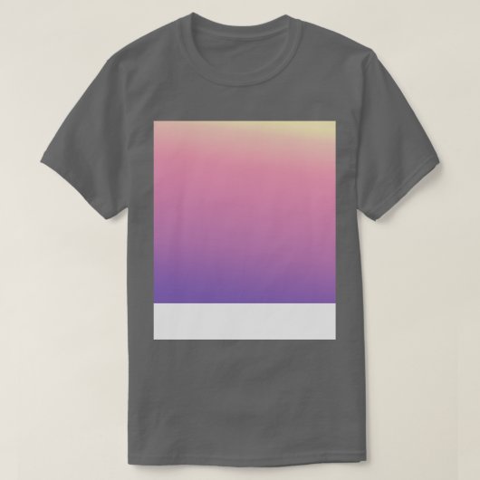 Roze Paarse Verlooppatroon Vervagen T-shirt (Design voorkant)