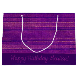  Roze Paarse Verstrekte Streepjespatroon Groot Cadeauzakje