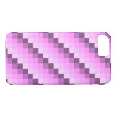 Roze & Paarse vierkanten Case-Mate iPhone Case (Achterkant (Horizontaal))