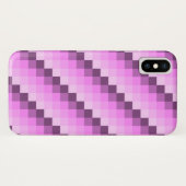 Roze & Paarse vierkanten Case-Mate iPhone Case (Achterkant (horizontaal))