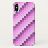Roze & Paarse vierkanten Case-Mate iPhone Case (Achterkant)