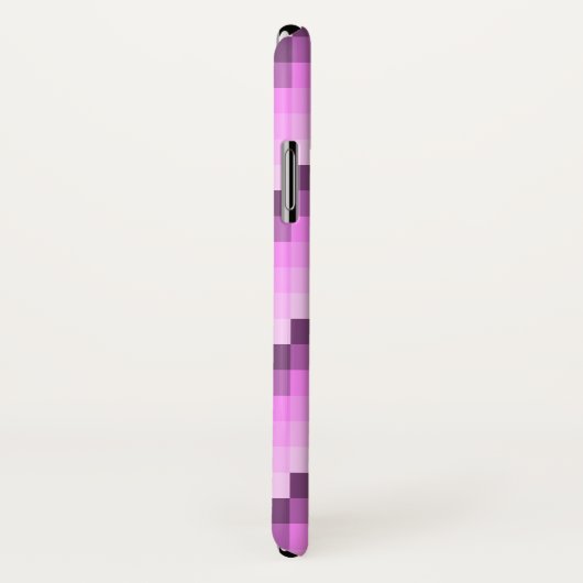 Roze & Paarse vierkanten Case-Mate iPhone Case (Achterkant / rechts)