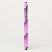 Roze & Paarse vierkanten Case-Mate iPhone Case (Achterkant/links)