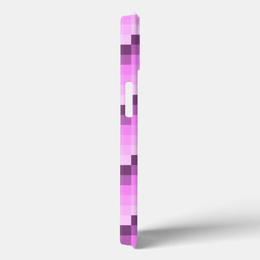 Roze & Paarse vierkanten Case-Mate iPhone Case (Achterkant / Rechts)