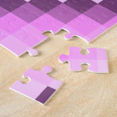 Roze & Paarse vierkanten Legpuzzel (Zijkant)