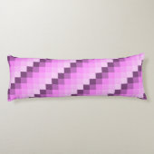 Roze & Paarse vierkanten Lichaamskussen (Achterkant)