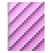 Roze & Paarse vierkanten Notitieboek (Voorkant)