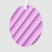 Roze & Paarse vierkanten Ornament (voorkant)