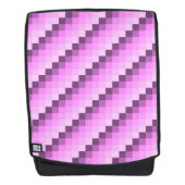Roze & Paarse vierkanten Rugtassen (Voorkant)