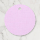 Roze paarse vlinder baby shower bedankjes labels (Achterkant)