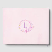 Roze & Paarse Vlinder Baby shower Gastenboek (Achterkant)