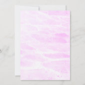 Roze paarse vlinder bedankkaart (Achterkant)