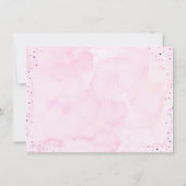 Roze Paarse vlinder Birthday Bedankkaart (Achterkant)