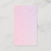 Roze Paarse vlinder boeken voor Baby Informatiekaartje (Achterkant)