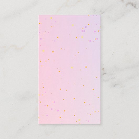 Roze Paarse vlinder boeken voor Baby Informatiekaartje (Achterkant)