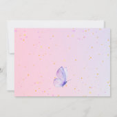 Roze Paarse vlinder foto Alle leeftijden Verjaarda Bedankkaart (Achterkant)