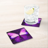 Roze & Paarse Vlinder Kartonnen Onderzetters (Insitu)
