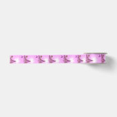 Roze Paarse Vlinder Satijnen Lint (Voorkant)